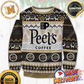Peet’s Coffee Ugly Christmas Sweater For Holiday 2023 Xmas Gifts