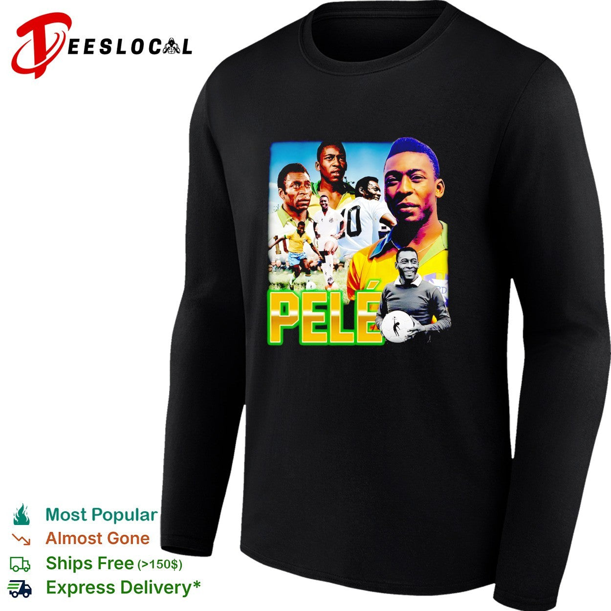 Pele Brazil collage shirt