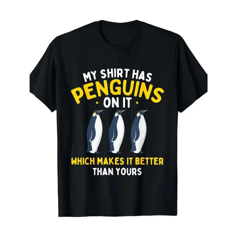Penguin Graphic Cotton T-Shirt for Men