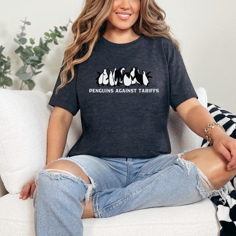 Penguins Against Tariffs T-shirt, Funny , Subtle FDT Shirt, Resistance T-shirt Hoodie, Sweatshirt | CiraTrend.com