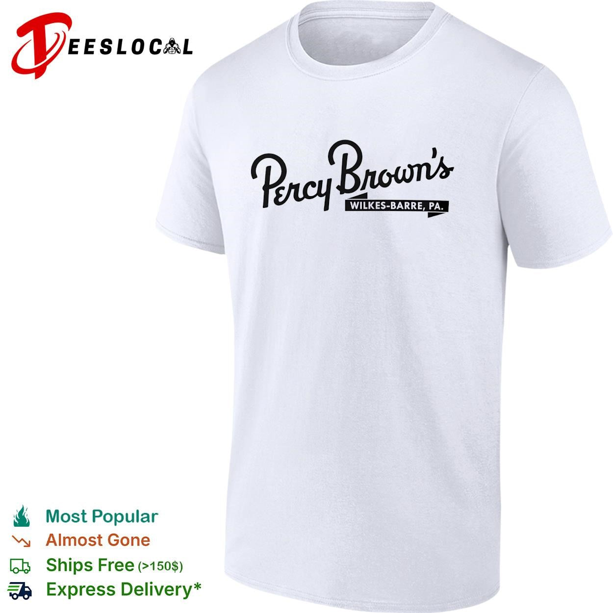 Percy Brown’s Wilkes Barre PA shirt