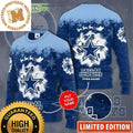 Personalized Dallas Cowboys Wreath Snowflake Ugly Christmas Sweater – Dallas Cowboys Christmas Sweater
