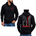 Personalized Firefighter Hoodie Sweatshirt Custom Name Thin Red Line Axe Design Cotton Fabric T-Shirts | CiraTrend.com