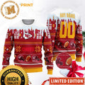 Personalized Kansas City Chiefs Football Gift For Fan Ugly Wool Sweater Christmas