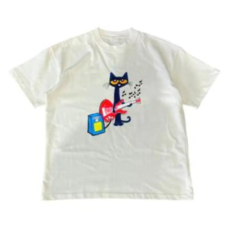 Pete the Cat Playing Guitar Shirt, Baby Tee Graphic Shirt, MW Unisex Shirt Menswear Top Hoodie, Sweatshirt | CiraTrend.com