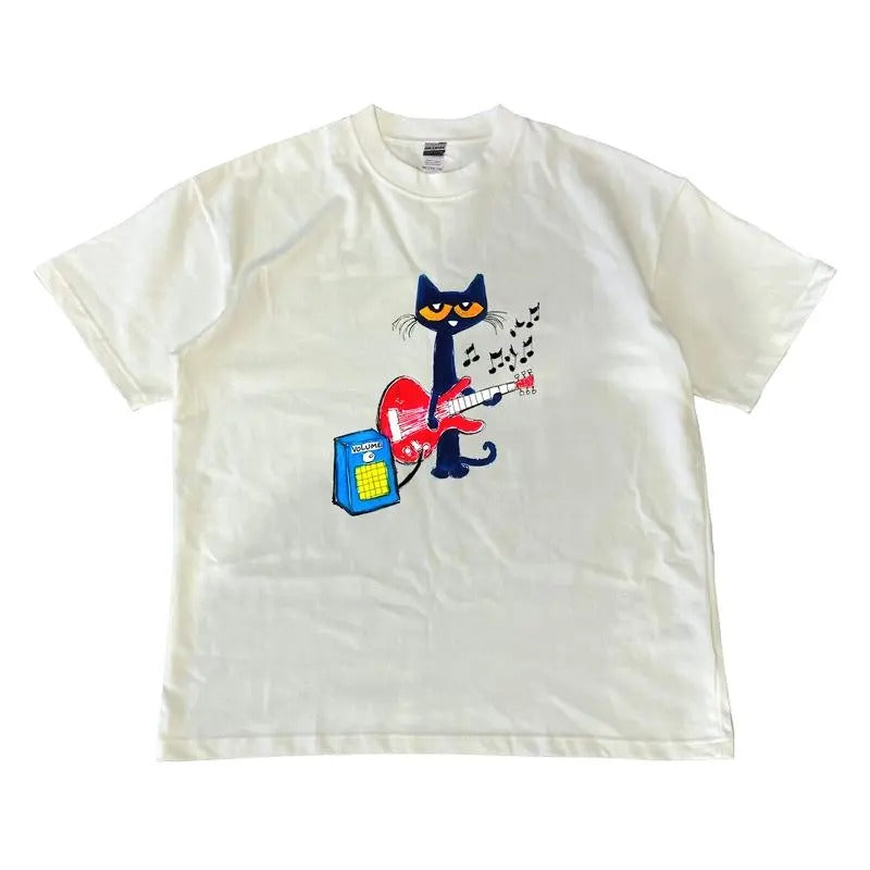 Pete the Cat Playing Guitar Shirt, Graphic Shirt, Unisex Shirt Menswear Top Hoodie, Sweatshirt | CiraTrend.com