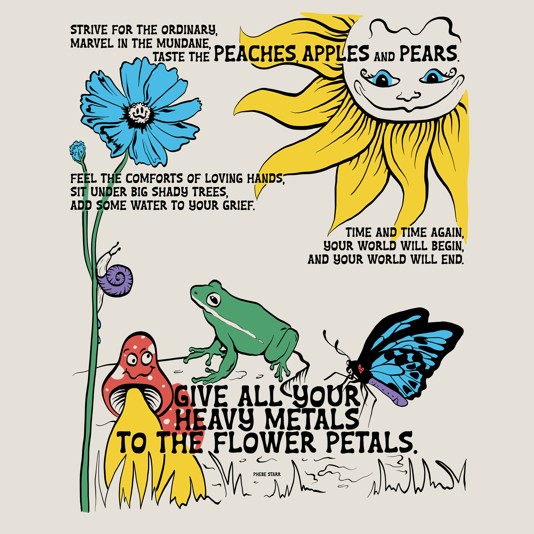 Phebe Starr Poem Tee Hoodie, Sweatshirt | CiraTrend.com (Image 5)