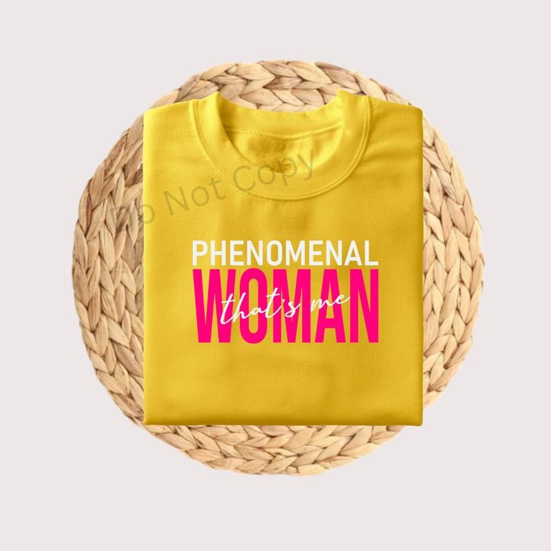 Phenomenal Woman DTF Transfer T-Shirts, Hoodie, Sweatshirt | CiraTrend.com