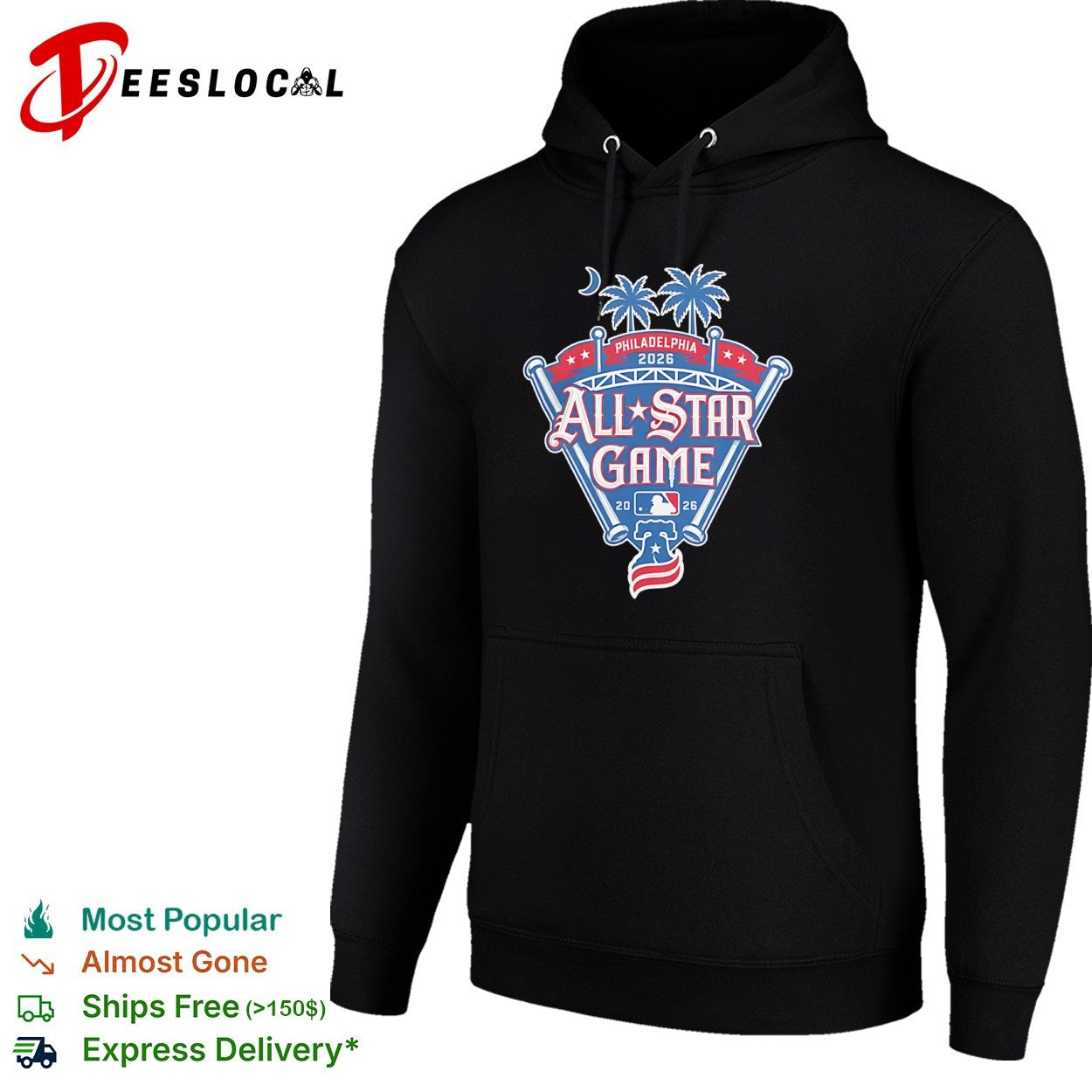 Philadelphia 2026 All Star Game MLB Baseball Liberty Bell Palm Trees Event shirt