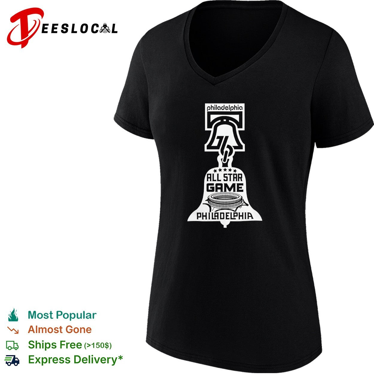Philadelphia 76ers All Star Game Basketball Bell shirt