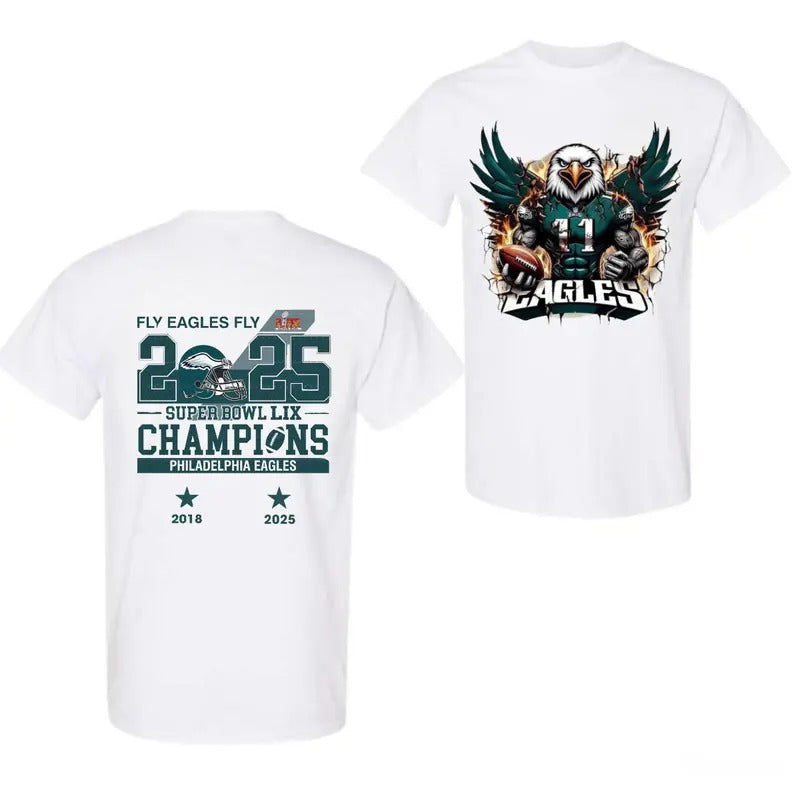 Philadelphia Champion Sup Bowl 2025 T-Shirt, Eagles Football Champion Design, Eagles 2025 Champion, Super Bowl 2025 Instant T-Shirt, Gift for Fan
