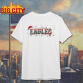 Philadelphia Eagle Football Santa hat light bulb Tis The Season Merry Christmas shirt