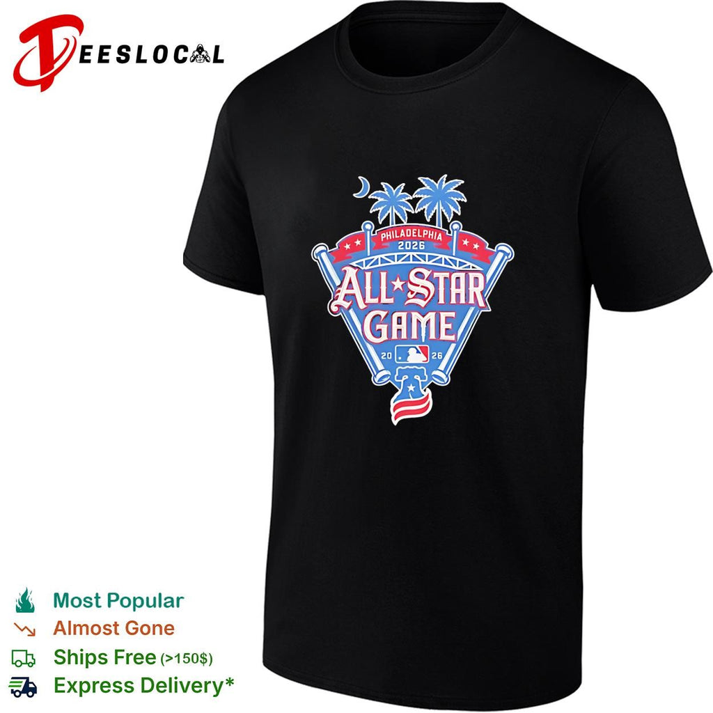 Philadelphia Phillies 2026 All Star Game MLB Baseball Liberty Bell Palm Trees Event shirt