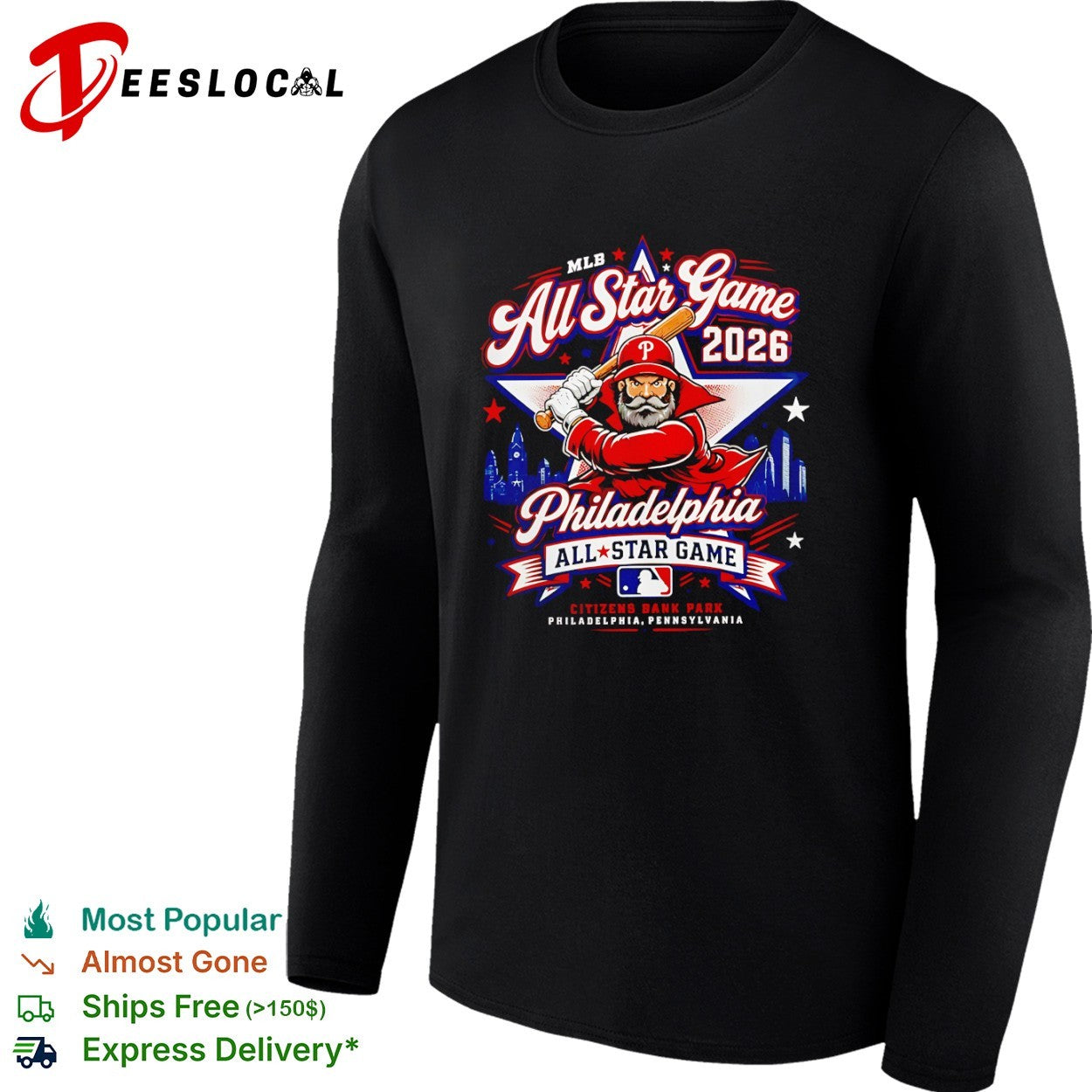 Philadelphia Phillies 2026 MLB All Star Game Citizens Bank Park Baseball shirt