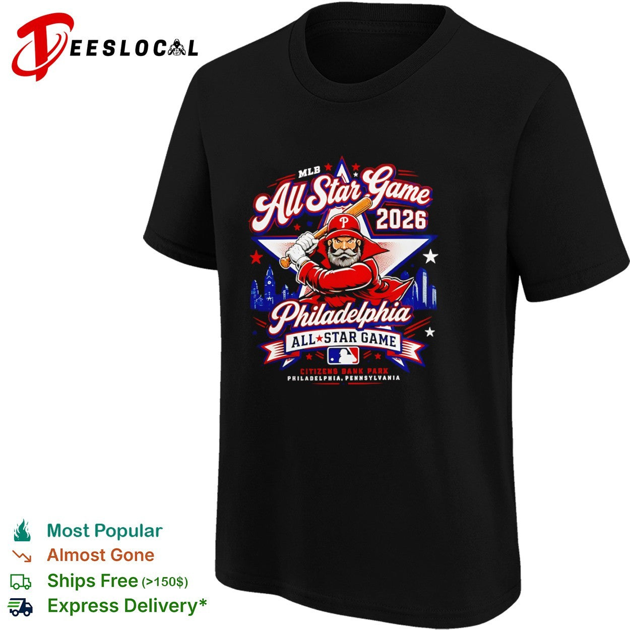 Philadelphia Phillies 2026 MLB All Star Game Citizens Bank Park Baseball shirt