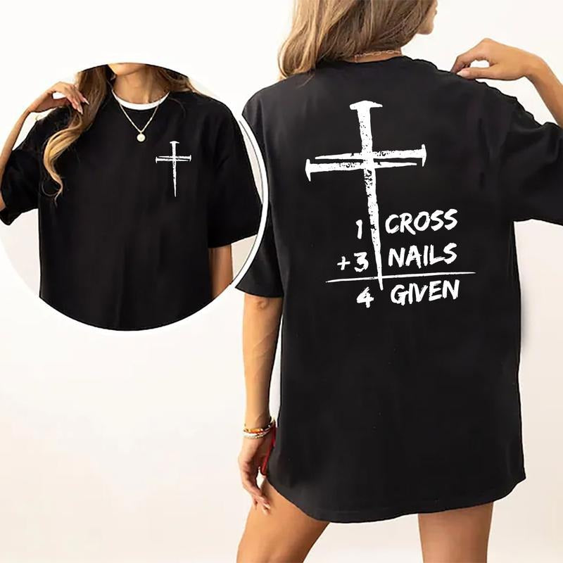 Philippians 4:13 T-Shirt, Christian Faith Graphic Tee, Inspirational Bible Verse Shirt, Religious Jesus Believer Apparel, Ultra Soft Cotton Tee, Everyday Casual Wear