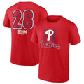 Alec Bohm Philadelphia Phillies Fastball Player Name & Number T-Shirt - Red Hoodie, Sweatshirt | CiraTrend.com