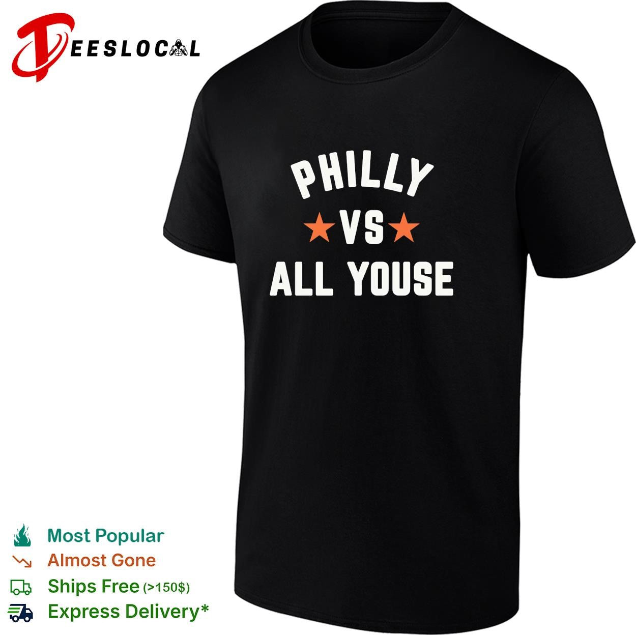 Philly vs all youse double stars shirt
