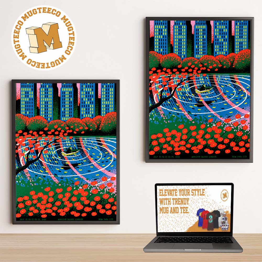 Phish NYC 2026 Event Poster At Madison Square Garden On July 22 24 25 27 And 29 2026 Home Decor Poster Canvas
