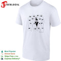 Phoebe Bridgers standning next to ghosts shirt