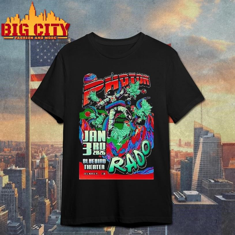 Photon 1 3 2026 Bluebird Theater In Denver Co Astronaut Roosters Shirt