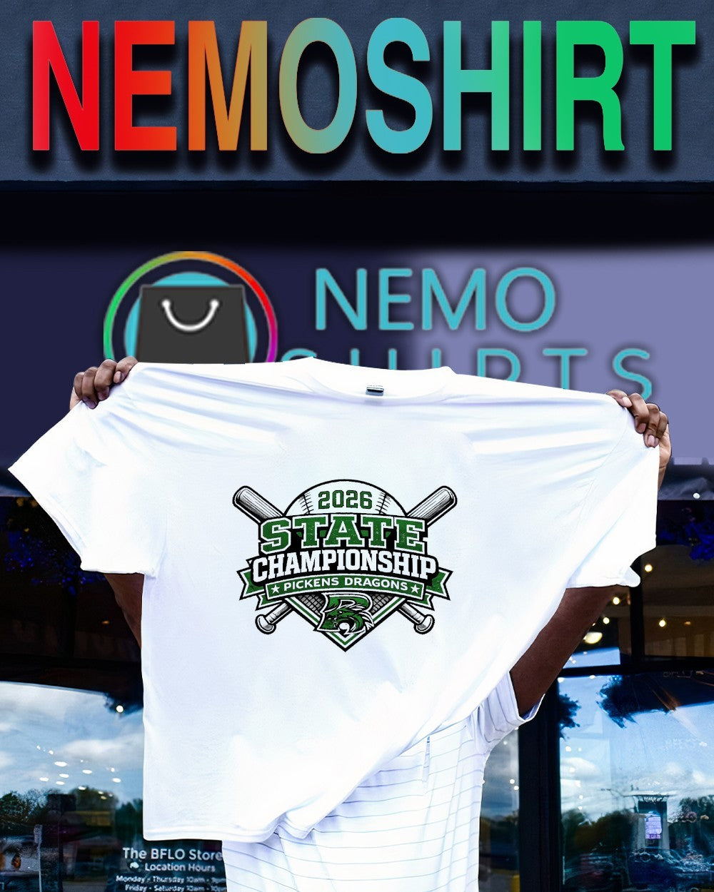 Pickens Dragons 2026 baseball state championship shirt