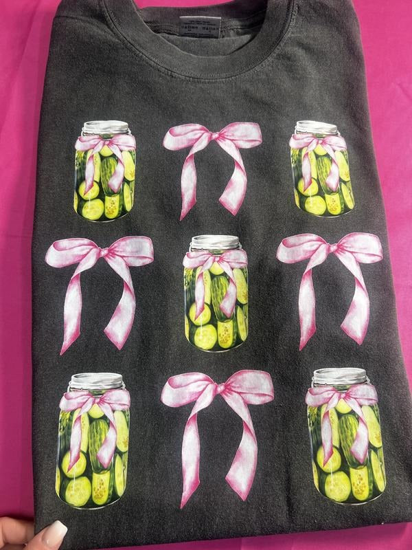 Pickle Coquette Comfort Colors T-Shirt Hoodie, Sweatshirt | CiraTrend.com