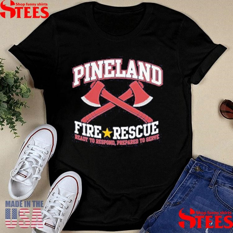 Pineland Fire and Rescue Front Print T-shirt
