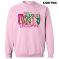 Pink & Green Merry Christmas Sweatshirt 'NLB' T-Shirts, Hoodie | CiraTrend.com