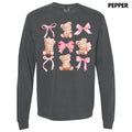 Pink Bear Coquette Collage Long Sleeve Comfort Colors T-Shirt 'NLB' Hoodie, Sweatshirt | CiraTrend.com