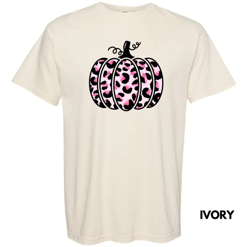 Pink Cheetah Pumpkin Comfort Colors T-Shirt 'NLB' Hoodie, Sweatshirt | CiraTrend.com