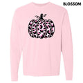 Pink Cheetah Pumpkin Long Sleeve Comfort Colors T-Shirt 'NLB' Hoodie, Sweatshirt | CiraTrend.com