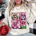 Pink Christmas Movie Shirt, Grnnch Santa Clause Elf Shirt, Vintage Christmas Tshirt Hoodie, Sweatshirt | CiraTrend.com