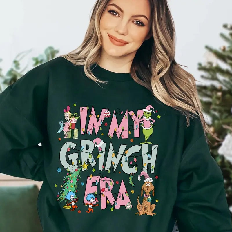 Pink Christmas Sweatshirt, In My Christmas Era T-Shirt, Holiday Season Shirt Hoodie | CiraTrend.com