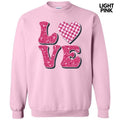 Pink Love Faux Glitter Sweatshirt T-Shirts, Hoodie | CiraTrend.com
