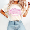 Pink Mama Est 2025 Coquette T-Shirt, Mama T-Shirt, Mothers Day T-Shirt, Mama Varsity T-Shirt, Gift for Mom, Mother, Mama...