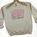 Pink Merry Christmas Gildan Sweatshirt T-Shirts, Hoodie | CiraTrend.com