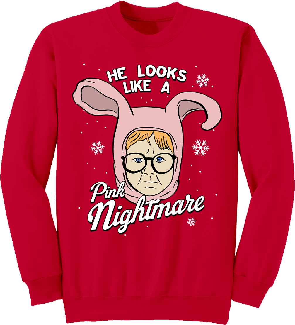 Pink Nightmare Christmas Sweatshirt T-Shirts, Hoodie | CiraTrend.com (Image 1)