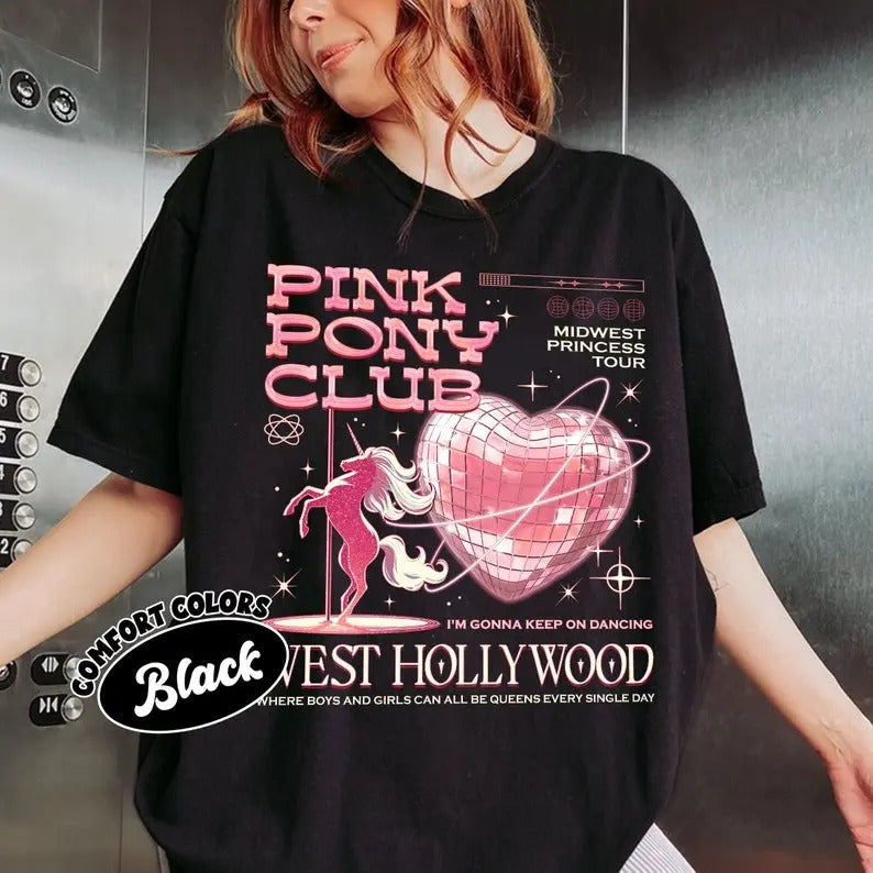 Pink Ponyy Club Tshirt, Pink Girl Tee, Midwest Princess Tour Shirt Top Womenswear Hoodie, Sweatshirt | CiraTrend.com