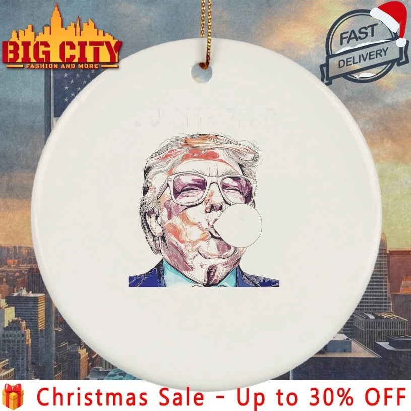 Pink Trump wearing Pink Sunglasses Blowing Bubble Shirt