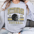 Pittbsburgh Football Sweatshirt, American Football Lover, Steelers SweatShirt, Vintage Style Pittsburgh Football...