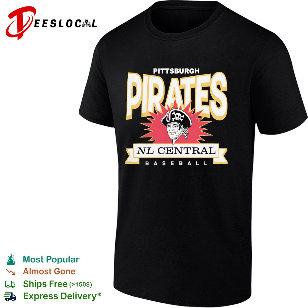 Pittsburgh Pirates NL Central Baseball Logo shirt