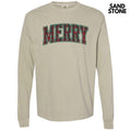 Plaid Merry Varsity Long Sleeve Comfort Colors T-Shirt 'NLB' Hoodie, Sweatshirt | CiraTrend.com