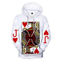 Playing Card Poker Jack of Hearts Hoodie