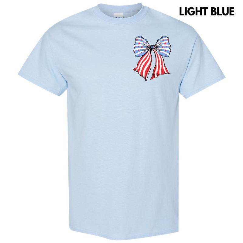 Pocket Size - Bow-tiful Stars & StripesGildan Short Sleeve T-Shirt 'NLB' Hoodie, Sweatshirt | CiraTrend.com