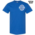Pocket Size - Cherry Stripe Monogram Gildan Short Sleeve T-Shirt 'NLB' Hoodie, Sweatshirt | CiraTrend.com