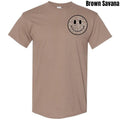 Pocket Size - Leopard Happy Face Gildan Short Sleeve T-Shirt 'NLB' Hoodie, Sweatshirt | CiraTrend.com
