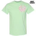 Pocket Size - Strawberry Stripe Monogram Gildan Short Sleeve T-Shirt 'NLB' Hoodie, Sweatshirt | CiraTrend.com