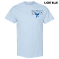 Pocket Size -Nurse Blue Florals Gildan Short Sleeve T-Shirt 'NLB' Hoodie, Sweatshirt | CiraTrend.com