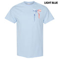 Pocket Size -Stars & Stripes Bow Gildan Short Sleeve T-Shirt 'NLB' Hoodie, Sweatshirt | CiraTrend.com